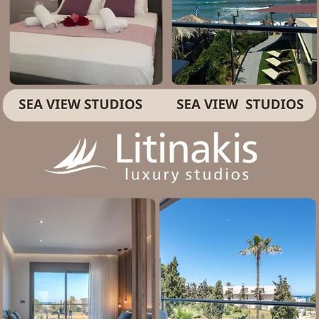 Litinakis Studios Sea View & Litinakis Studios Garden View 700 Meters Away Agia Marina Extérieur photo